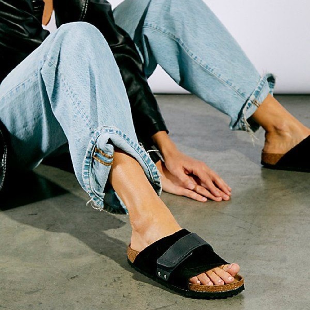 NIB NWT NEW Birkenstock Kyoto Suede Nubuck Leather Minimalist Modern Men Size 44